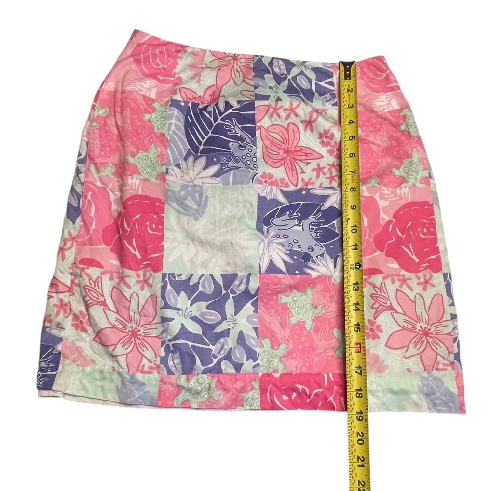 Vintage Lilly Pulitzer Lined Patchwork Floral Ski… - image 3